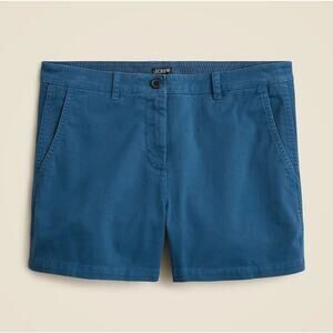 J. Crew Women's 4" Heritage High Rise Chino Short CI577 Berry Blue Size 4 NWT